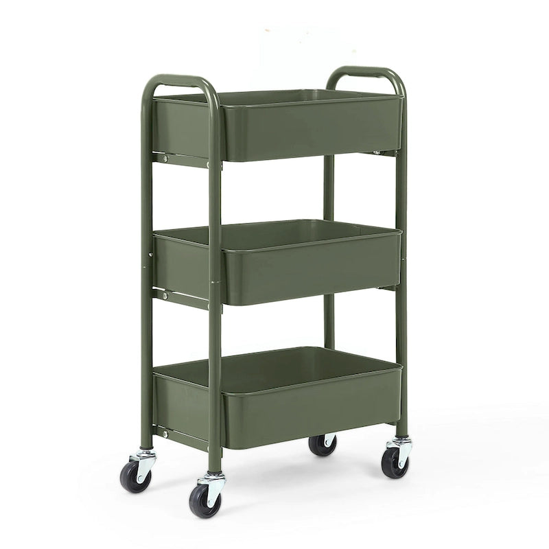 3-Tier Delicate Compact Rolling Metal Storage Organizer
