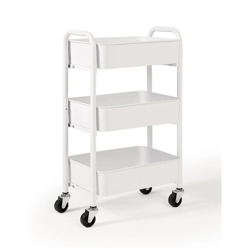 3-Tier Delicate Compact Rolling Metal Storage Organizer
