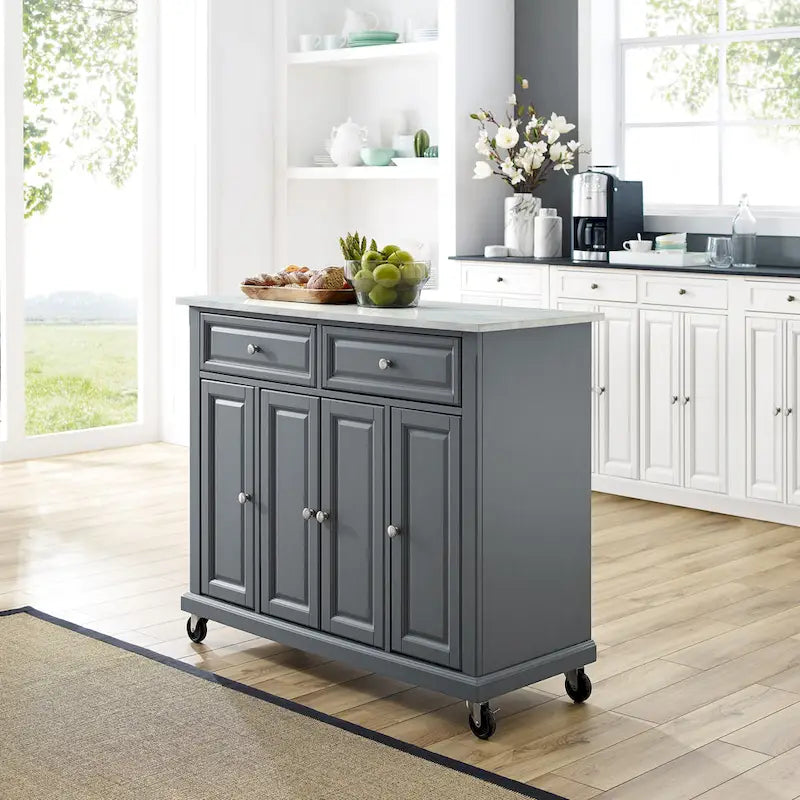 Traditional Kitchen Cart Island - 42.13W x 18D x 36H