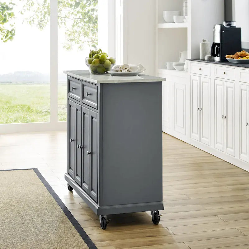 Traditional Kitchen Cart Island - 42.13W x 18D x 36H