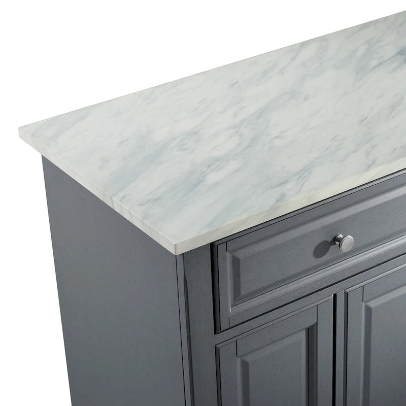 Traditional Kitchen Cart Island - 42.13W x 18D x 36H