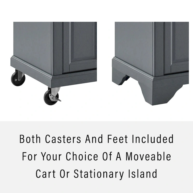 Traditional Kitchen Cart Island - 42.13W x 18D x 36H