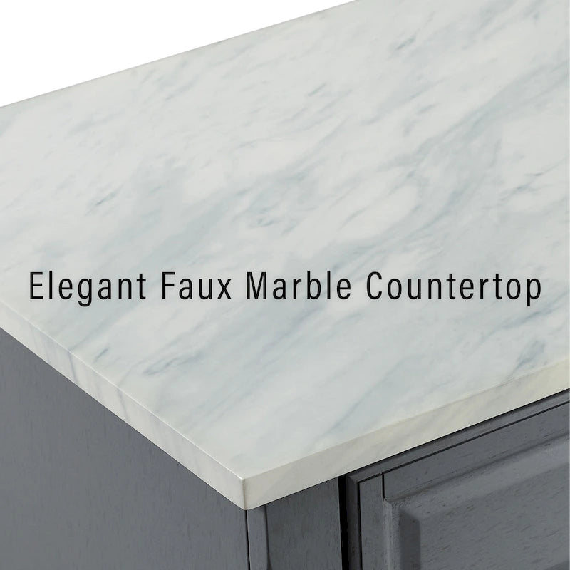 Traditional Kitchen Cart Island - 42.13W x 18D x 36H