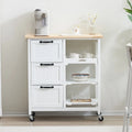 Three Drawers Three Layers Dining Cart Kitchen Cart