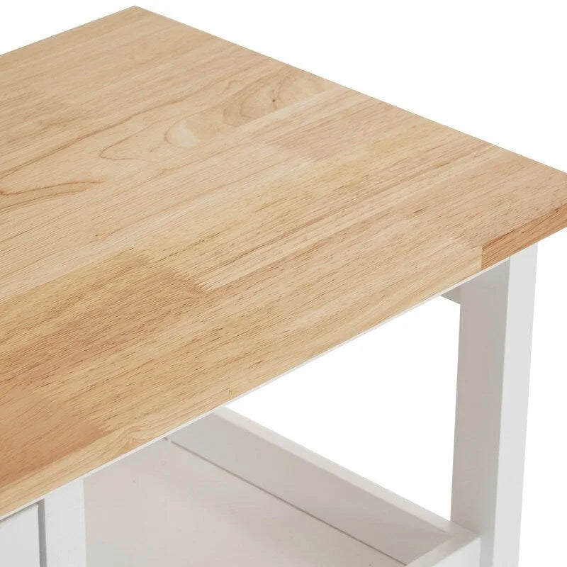 Three Drawers Three Layers Dining Cart Kitchen Cart