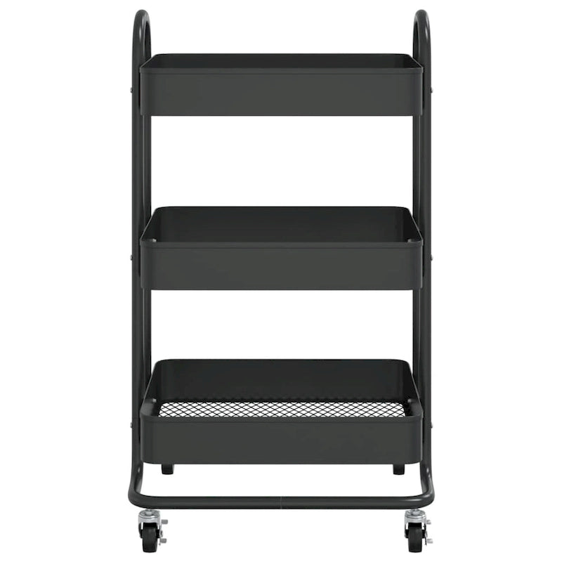 3-Tier Kitchen Trolley Storage Utility Cart - 16.9 x 13.4 x 31.1