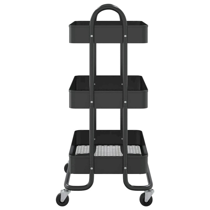 3-Tier Kitchen Trolley Storage Utility Cart - 16.9 x 13.4 x 31.1