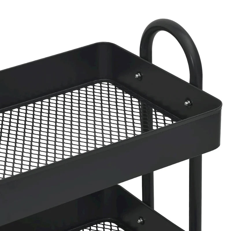 3-Tier Kitchen Trolley Storage Utility Cart - 16.9 x 13.4 x 31.1