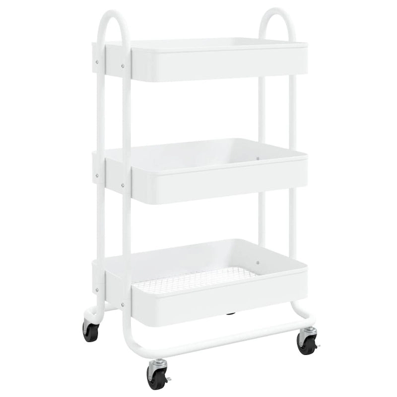 3-Tier Kitchen Trolley Storage Utility Cart - 16.9 x 13.4 x 31.1