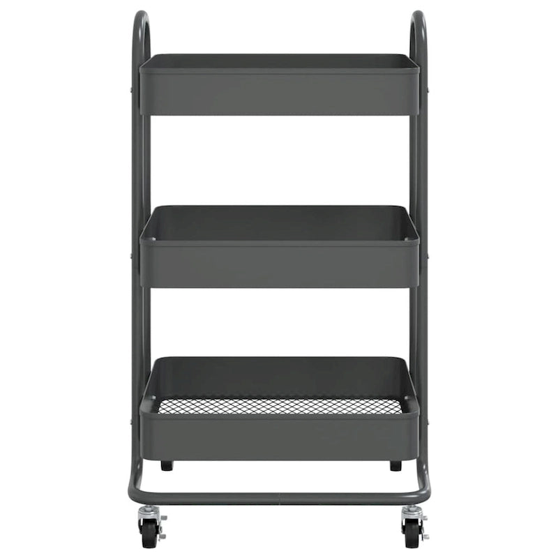 3-Tier Kitchen Trolley Storage Utility Cart - 16.9 x 13.4 x 31.1