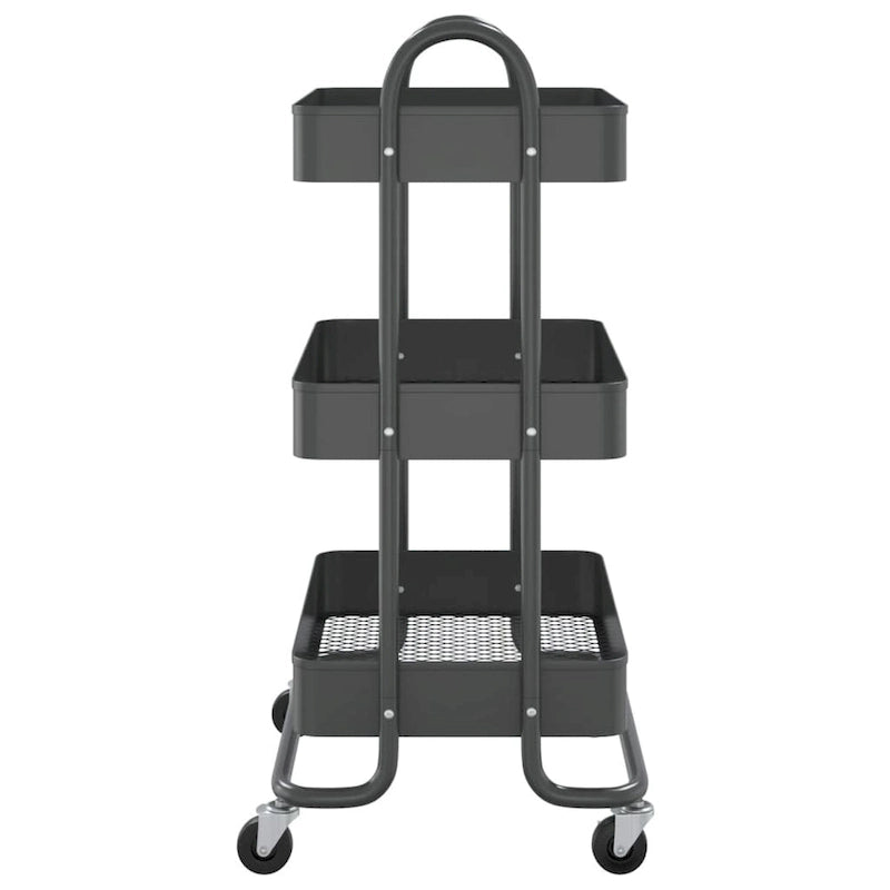 3-Tier Kitchen Trolley Storage Utility Cart - 16.9 x 13.4 x 31.1