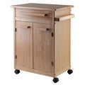 Hackett Kitchen Cart, Natural - 26.9 x 18.2 x 34.3 inches