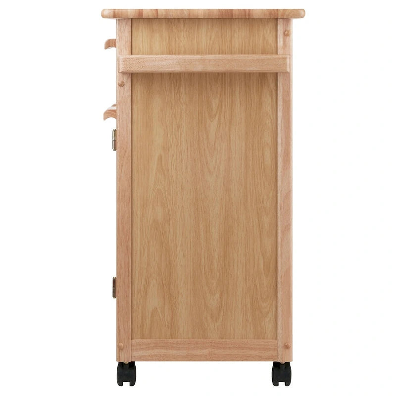 Kitchen Cart, Natural - 26.9 x 18.2 x 34.3 inches