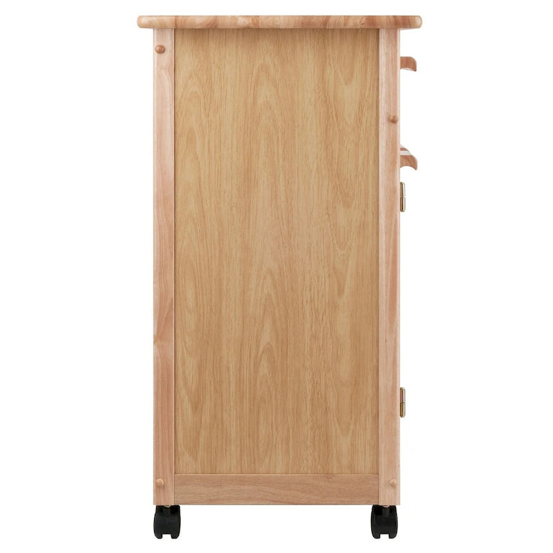 Kitchen Cart, Natural - 26.9 x 18.2 x 34.3 inches
