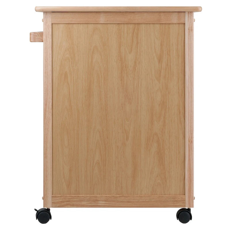 Kitchen Cart, Natural - 26.9 x 18.2 x 34.3 inches