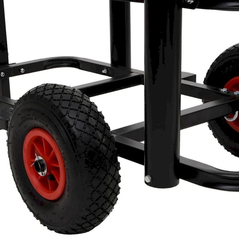 Fishing Trolley Black Steel - 34.3 x 14.6 x 32.3