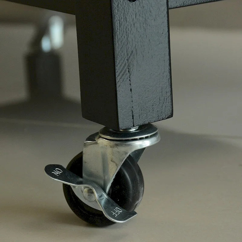 Kitchen Cart with Two Lockable Wheels