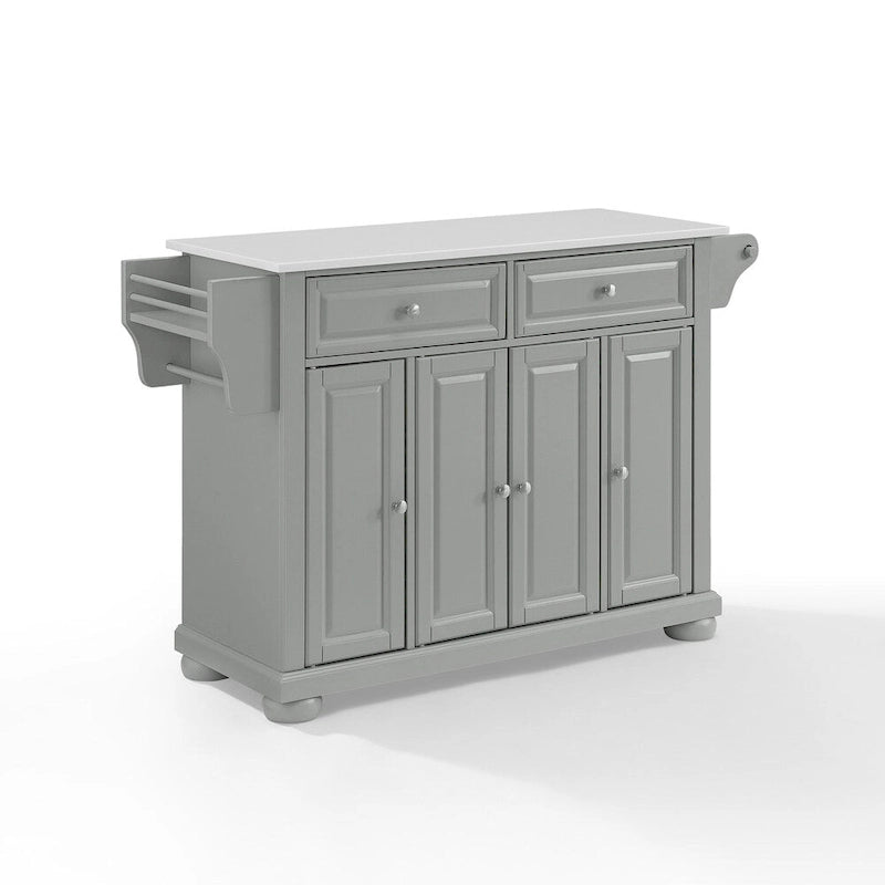 Granite Top Kitchen Island - 18D x 51.5W x 36H