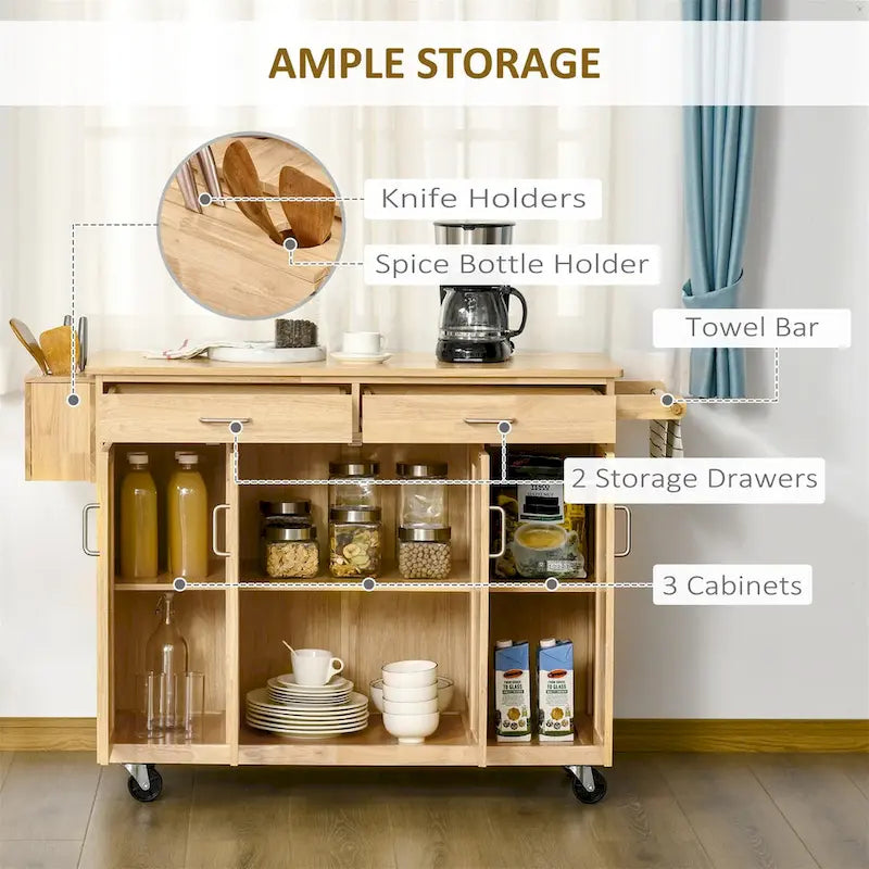 Kitchen Island on Wheels