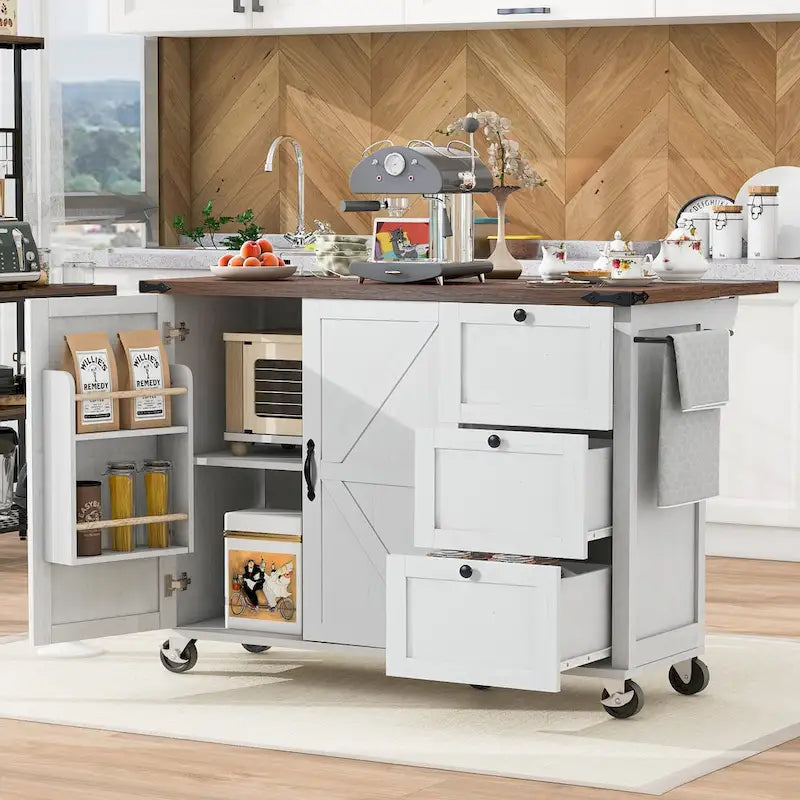 Rolling Kitchen Cart on Wheels,for Home,Kitchen and Dining Room