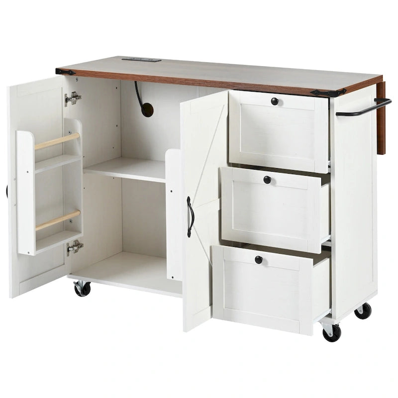 Rolling Kitchen Cart on Wheels,for Home,Kitchen and Dining Room