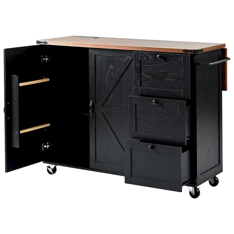 Rolling Kitchen Cart on Wheels,for Home,Kitchen and Dining Room